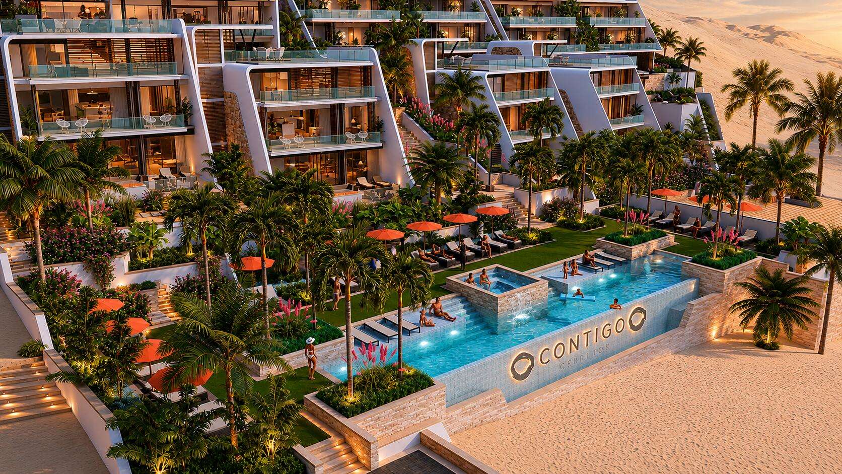 Los Cabos El Tule-Inland:General Rare investor opportunity in the San José Corridor. 2 luxury residences fully completed and move-in ready. 8 additional units with land secured and full blueprints in place -- ready to build to buyer's vision. At for sale