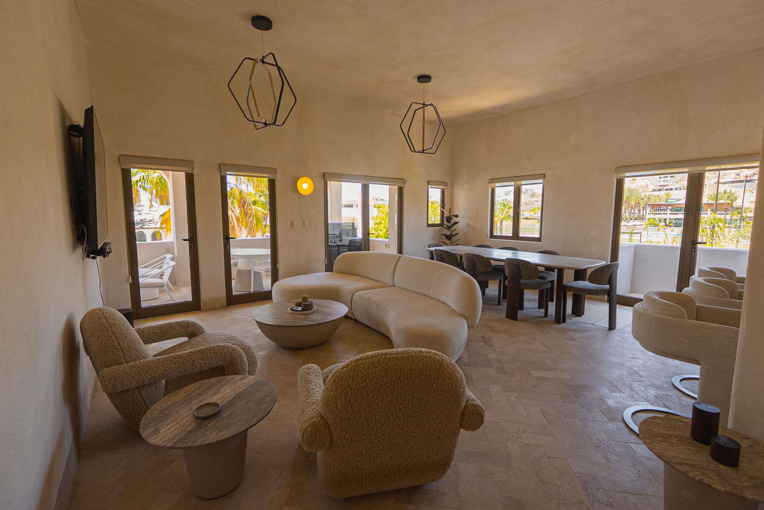 Los Cabos Casa Nima Experience resort-style living in this spacious and beautifully designed 3-bedroom, 3-bathroom residence within the exclusive Casa Nima community. Occupying the entire floor, this unique home offers exceptional privacy with no neighboring units next to you. Mediterranean-inspired architecture, elegant arches, and abundant natural light create a warm and sophisticated atmosphere. The expansive living and dining areas flow seamlessly to a generously sized terrace, perfect for entertaining and outdoor BBQ gatherings. Custom cabinetry throughout is included. Residents enjoy world-class amenities including a fitness center, restaurant, kids club, pet park, pickleball courts, and lush grounds, all thoughtfully designed to deliver the feel and service of a luxury resort. for sale