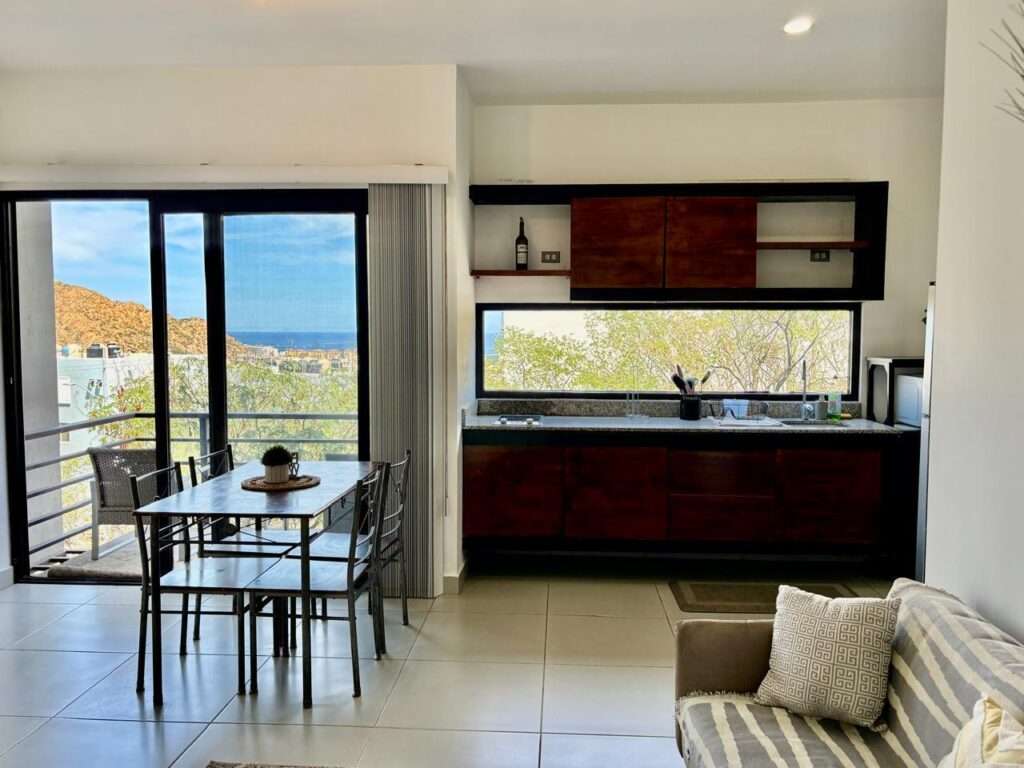 Los Cabos Nahara Cabo Living Penthouse Model featuring a total of 3 bedrooms, including 2 bedrooms on the main level and a third bedroom on the private rooftop terrace. Thoughtfully designed to maximize space, comfort, and natural light, this residence offers two expansive terraces that create a bright and inviting indoor-outdoor living experience.The development features elevator access, a commercial area, resort-style swimming pools, a fully equipped fitness center, and an exceptional collection of luxury amenities. Enjoy beautiful ocean – SAMAA NAHARA CABO LIVING, Cabo Corridor, Cabo Corridor, BS