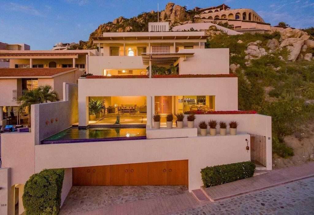 Los Cabos Pedregal Csl This architect-designed luxury villa for sale in El Pedregal, Cabo San Lucas sits on one of the most exclusive addresses on the Pacific side of Land's End. Casa Alcaravan offers 6,536 sq ft across 5 bedrooms and 5 bathrooms, with 4,384 sq ft of air-conditioned living space and 3,267 sq ft of decks built for ocean- – Casa Alcaravan, Cabo San Lucas, BS