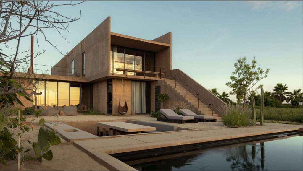 Los Cabos El Tule-Inland:General Rare investor opportunity in the San José Corridor. 2 luxury residences fully completed and move-in ready. 8 additional units with land secured and full blueprints in place -- ready to build to buyer's vision. At – Casa Alcaravan, Cabo San Lucas, BS