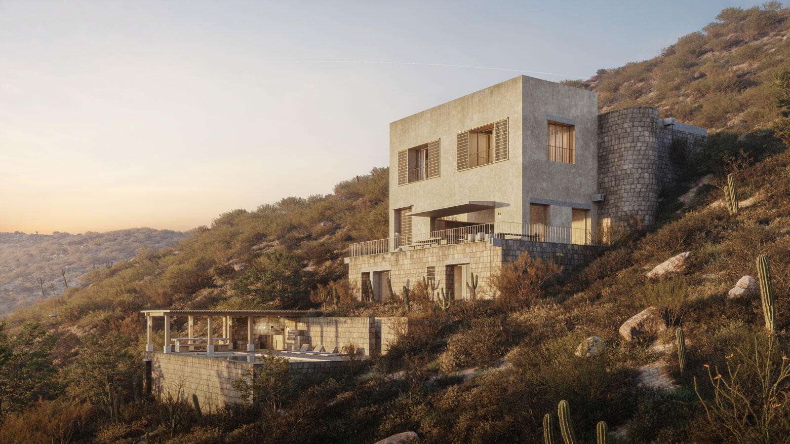 Los Cabos Colina Blanca Elevated above the beach, lovely Sunny Daze offers a panoramic ocean for sale