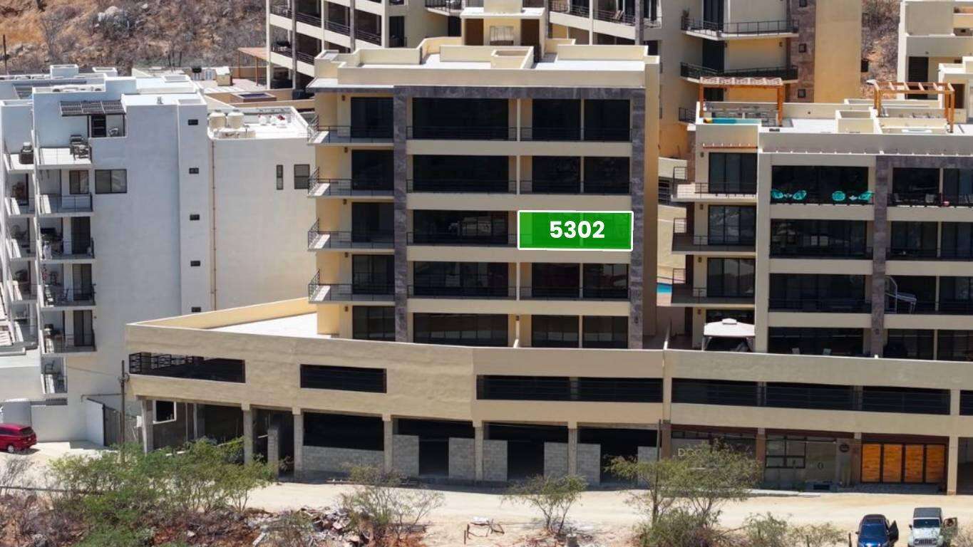 Los Cabos Vista Mare Condo for sale at Vista Mare, Cabo San Lucas, located on the third level within a private residential community in the Sunset area, one of Cabo's fastest-growing zones. Enjoy a peaceful setting just minutes from downtown, the Marina, restaurants, cafés, shops, supermarkets, and entertainment. This unit offers 111.15 m² total, including 97.65 m² of air-conditioned interior space and a 13.5 m² private terrace. It features 2 bedrooms, 2 full bathrooms, living and dining areas, an equipped kitchen, A/C, and 1 underground parking space. Vista Mare offers a gym, 2 pools, jacuzzi, and firepit social area. Ready for delivery. Price: for sale